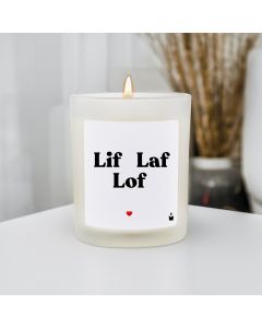 Duftkerze Weiss Woody Lif Laf Lof