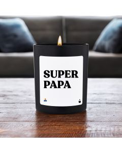 Duftkerze Schwarz Woody Super Papa