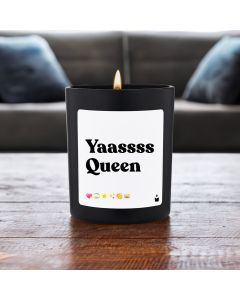 Duftkerze Schwarz Woody Yaassss Queen