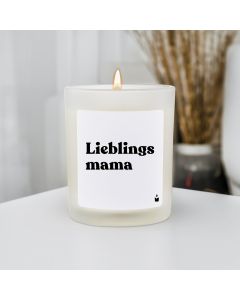 Duftkerze Weiss Woody Lieblingsmama