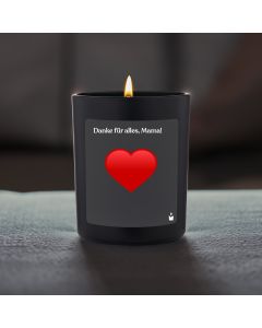 Duftkerze Schwarz Woody Danke für alles, Mama!