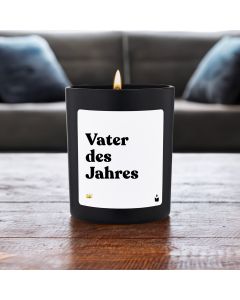 Duftkerze Schwarz Woody Vater des Jahres
