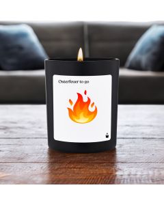 Duftkerze Schwarz Flowery Osterfeuer to go