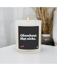 Duftkerze Weiss Flowery Gänsehaut lügt nicht.