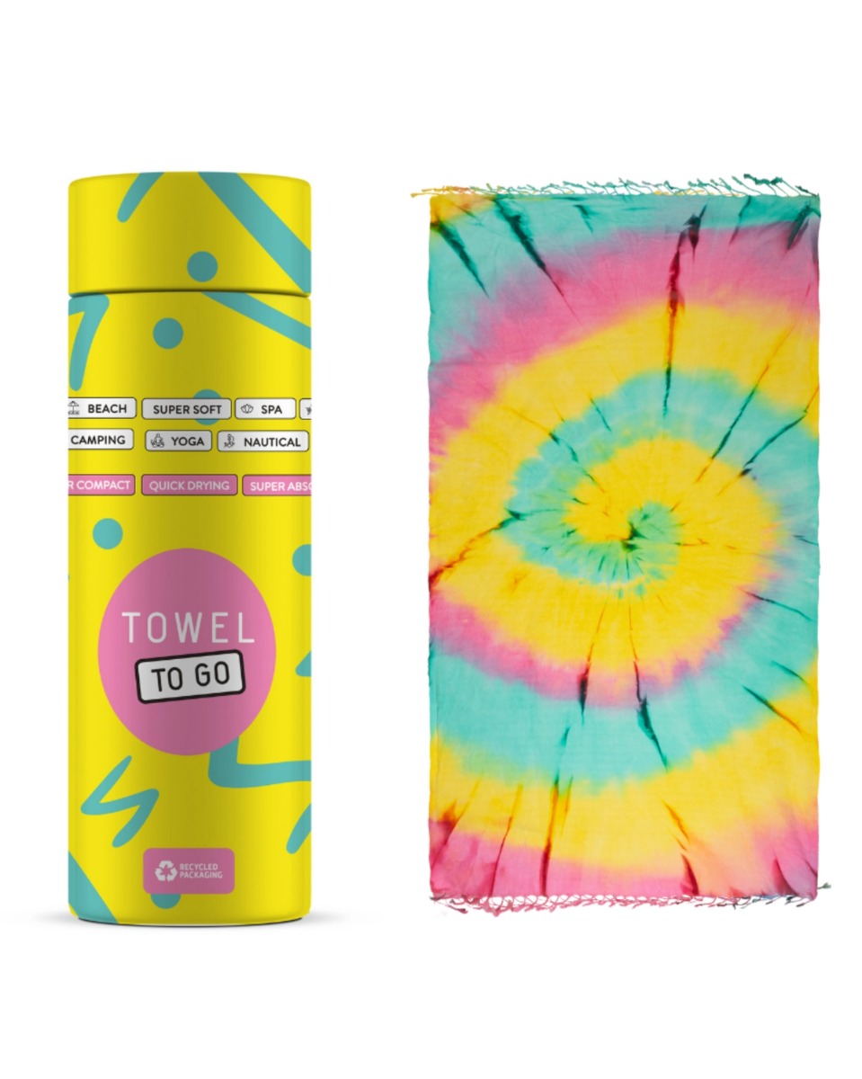 Tie Dye Strandtuch Baumwolle Hamam Strandtuch 180x100cm Batik Pink-Grün