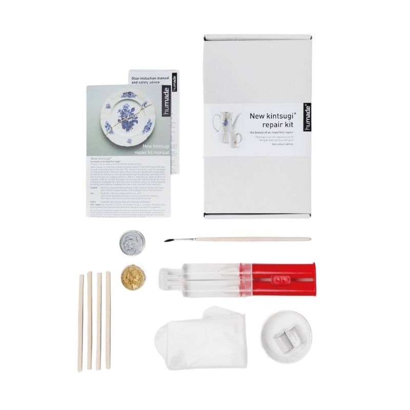 Kintsugi DIY Reparatur Kit Gold & Silber mit Anleitung