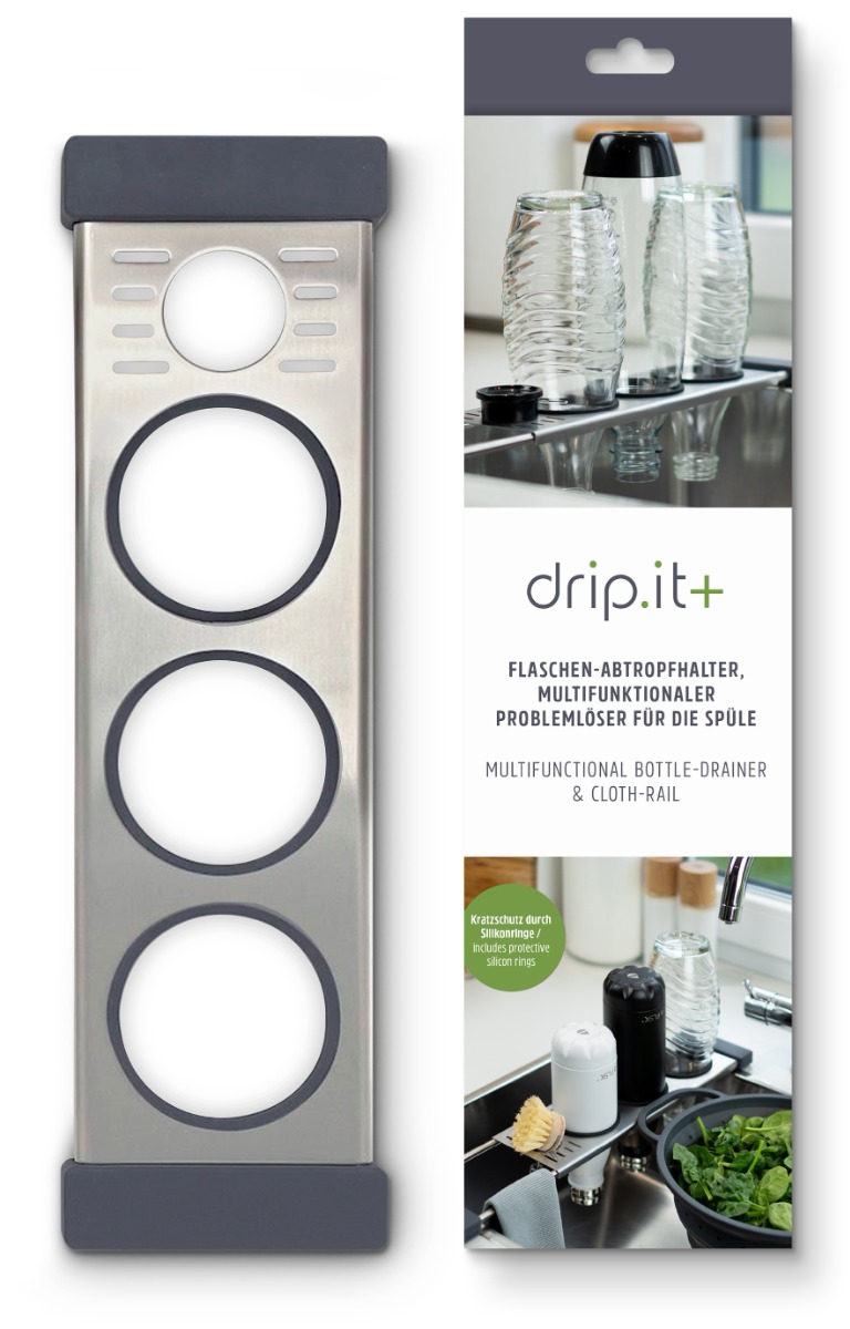 drip.it plus Flaschenhalter 3er mit Silikonschutz