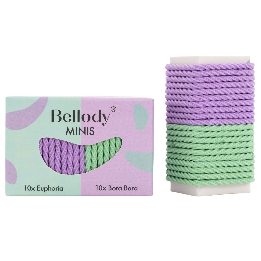 Mini Haargummis Mint Violet 20er Set