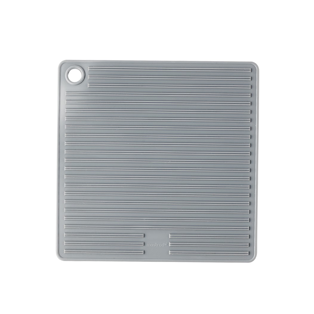 Topflappen Silikon grau