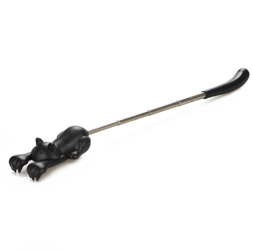 Rückenkratzer Neugierige Katze Bis 45cm Schwarz