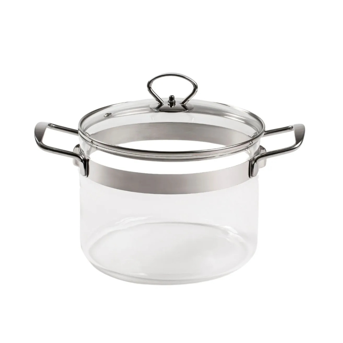 Kochtopf hoch mit Deckel Glas 20cm