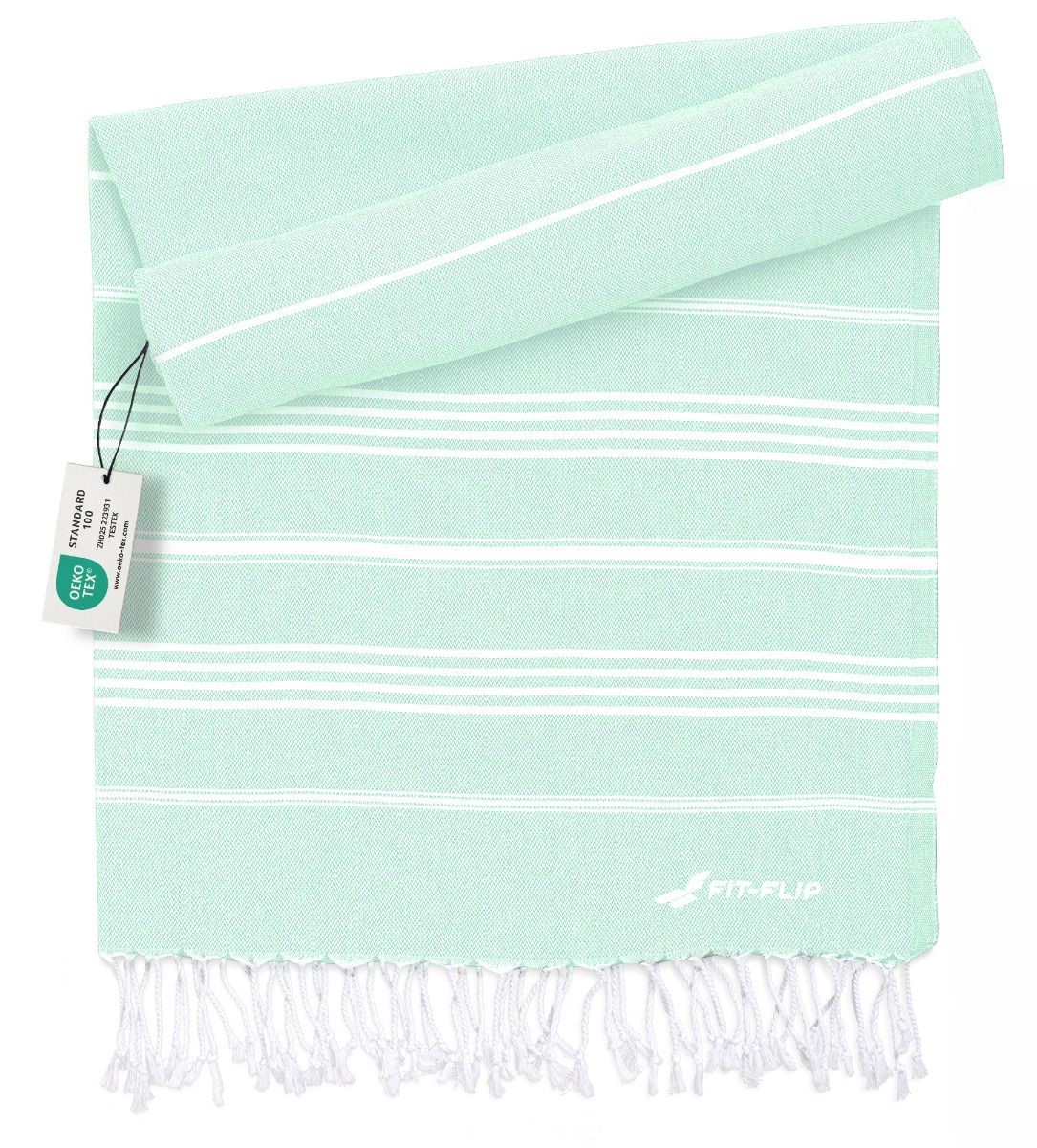 Hamamtuch Baumwolle Recycelt 100x200cm Aqua - Sultan