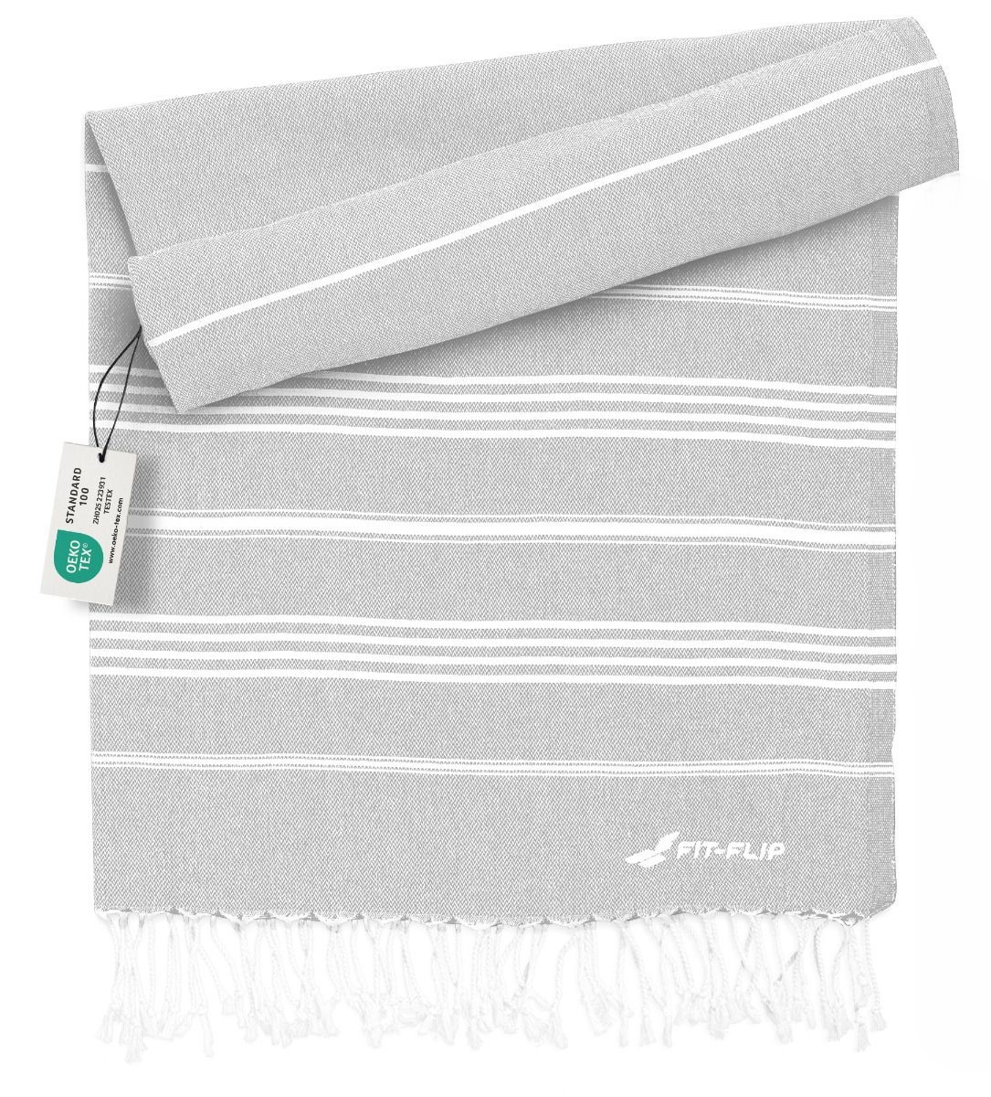 Hamamtuch Baumwolle Recycelt 100x200cm Light Grey - Sultan