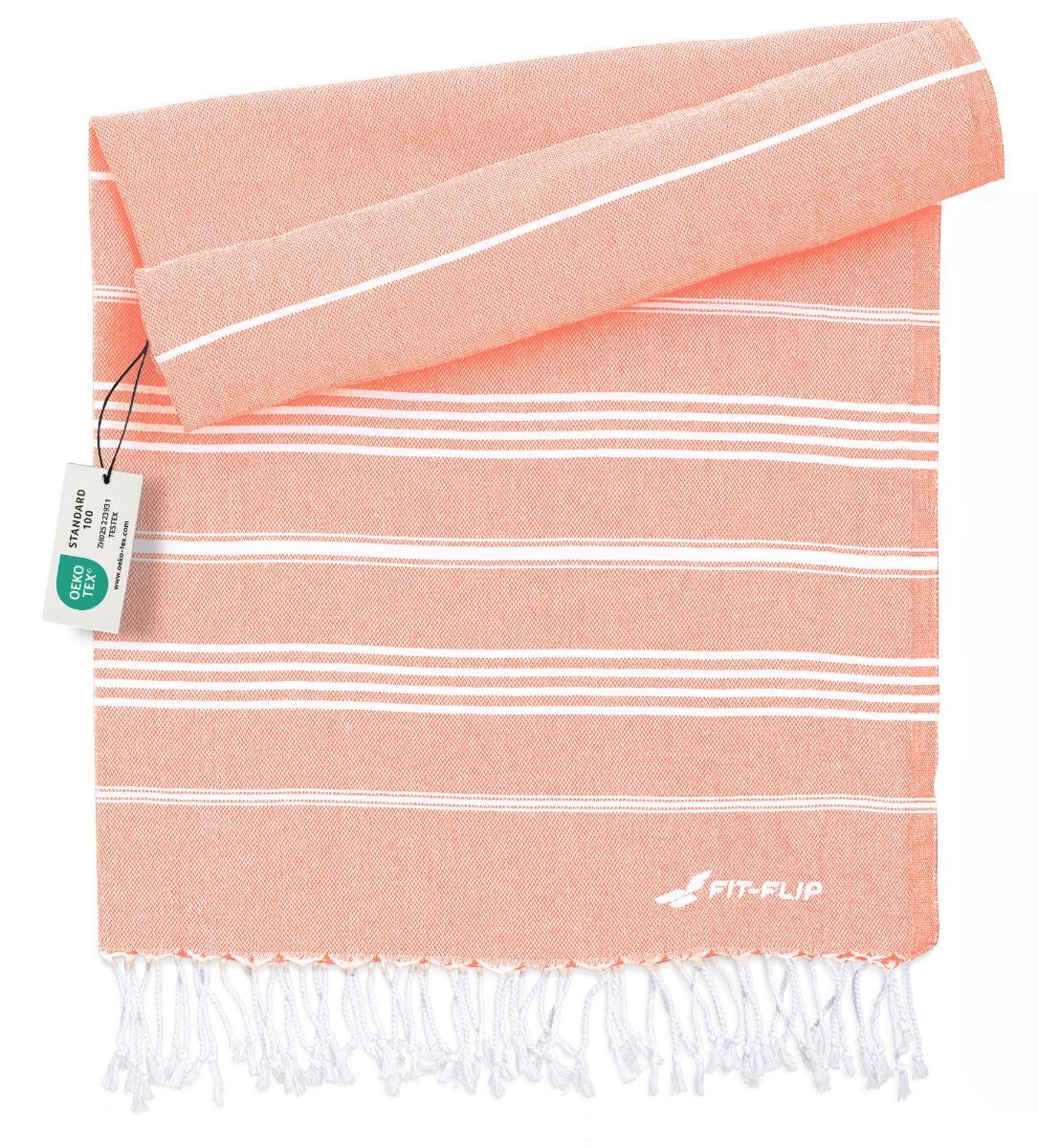 Hamamtuch Baumwolle Recycelt 100x200cm Peach - Sultan