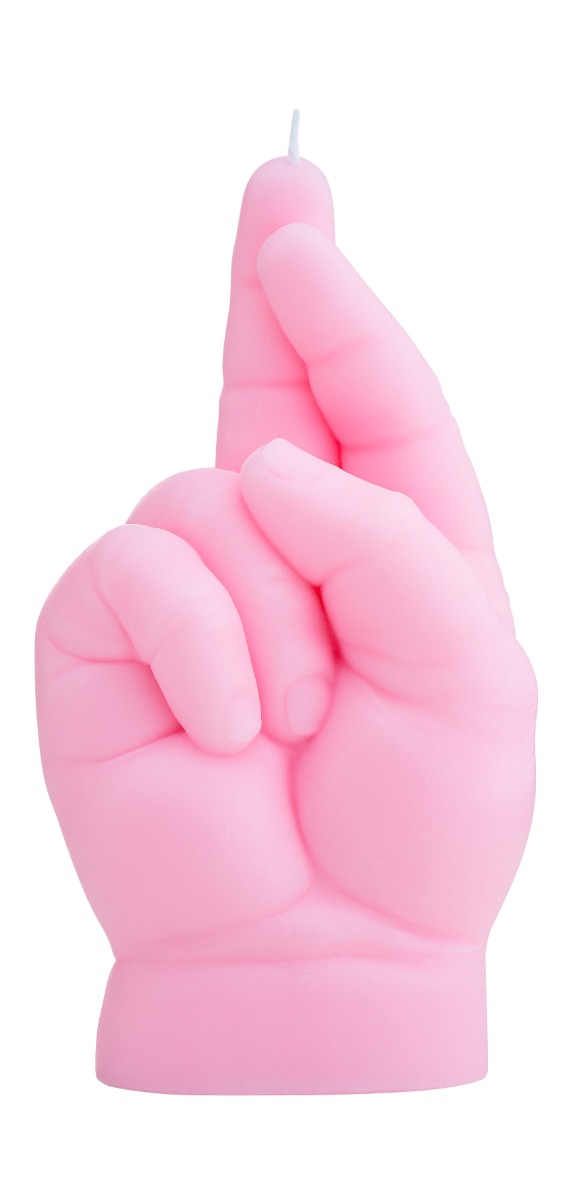 Baby Crossed Fingers Pink