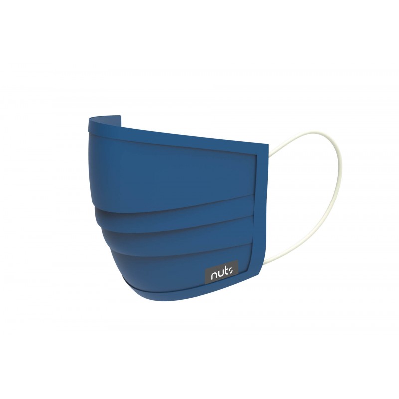 HEIQ Viroblock Textilmaske Blau