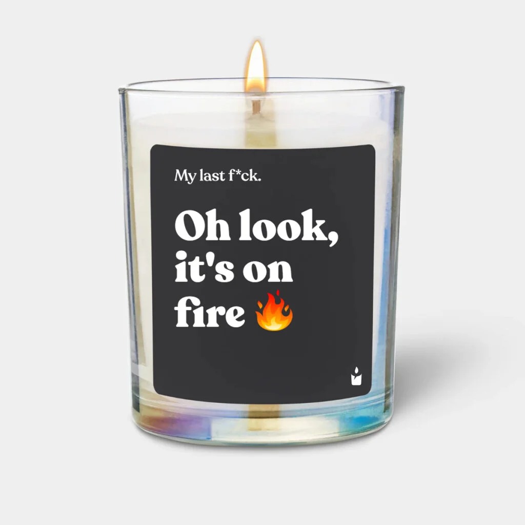 Duftkerze Flowery Oh look, it&apos;s on fire