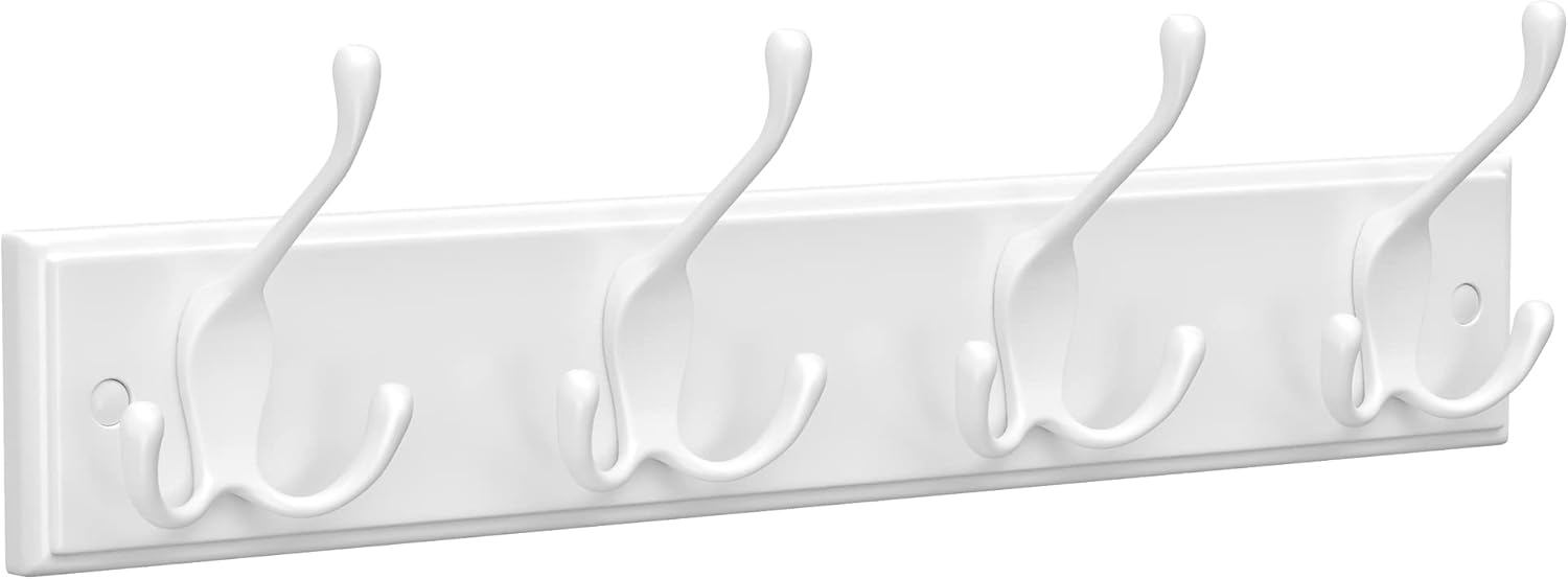 Wandgarderobe Hakenleiste Metall Flur Wolkenweiss