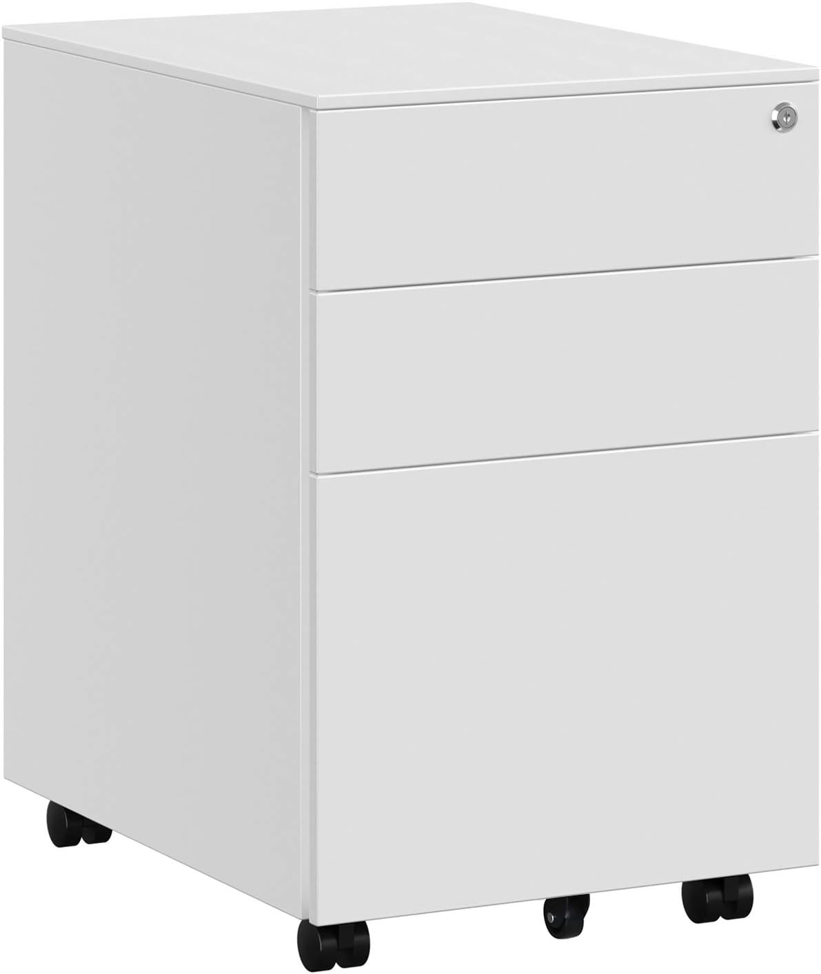 Rollcontainer Büroschrank mit Schubladen Weiss