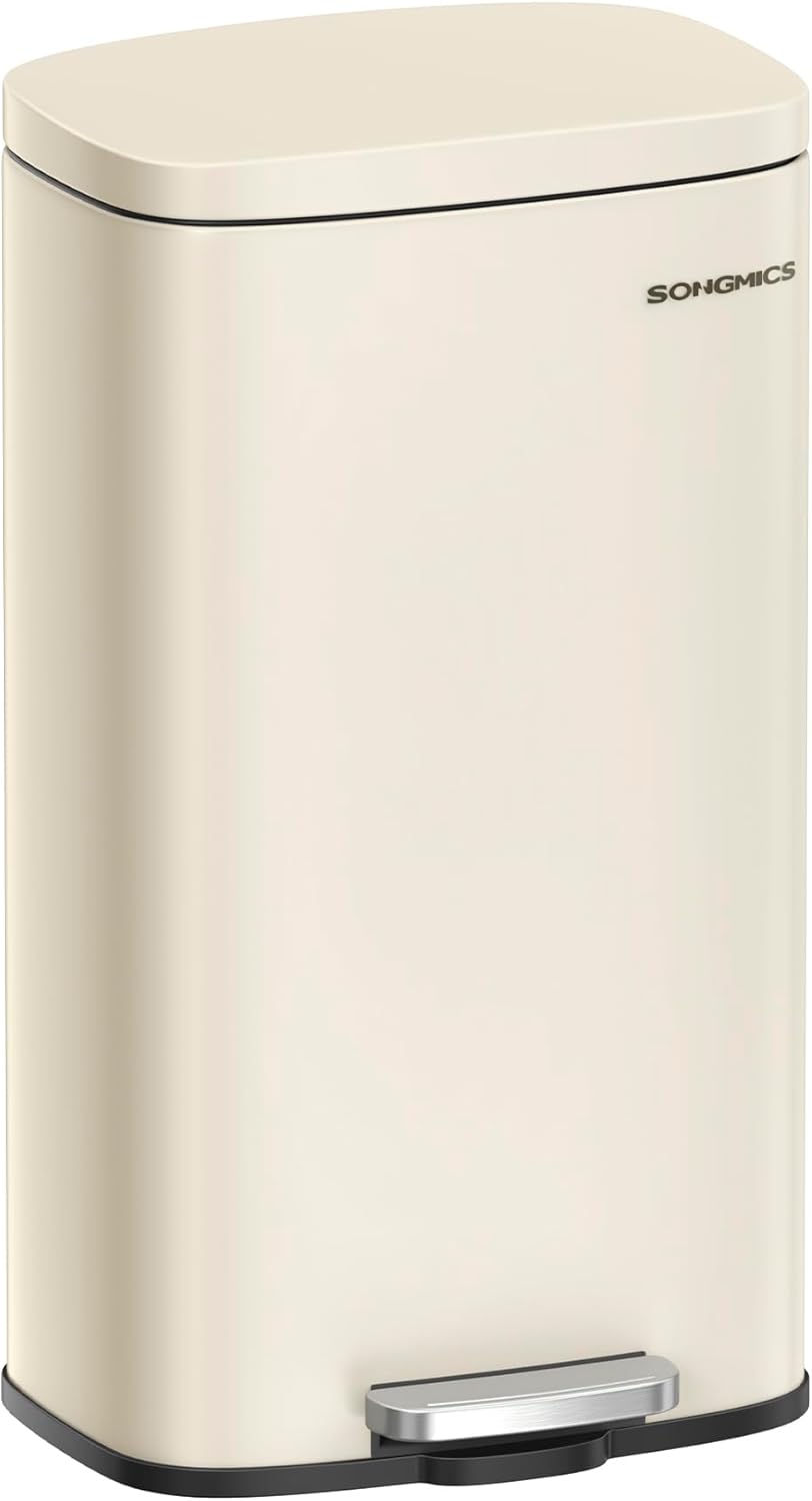 Treteimer 30L Softclose sandbeige Stahl