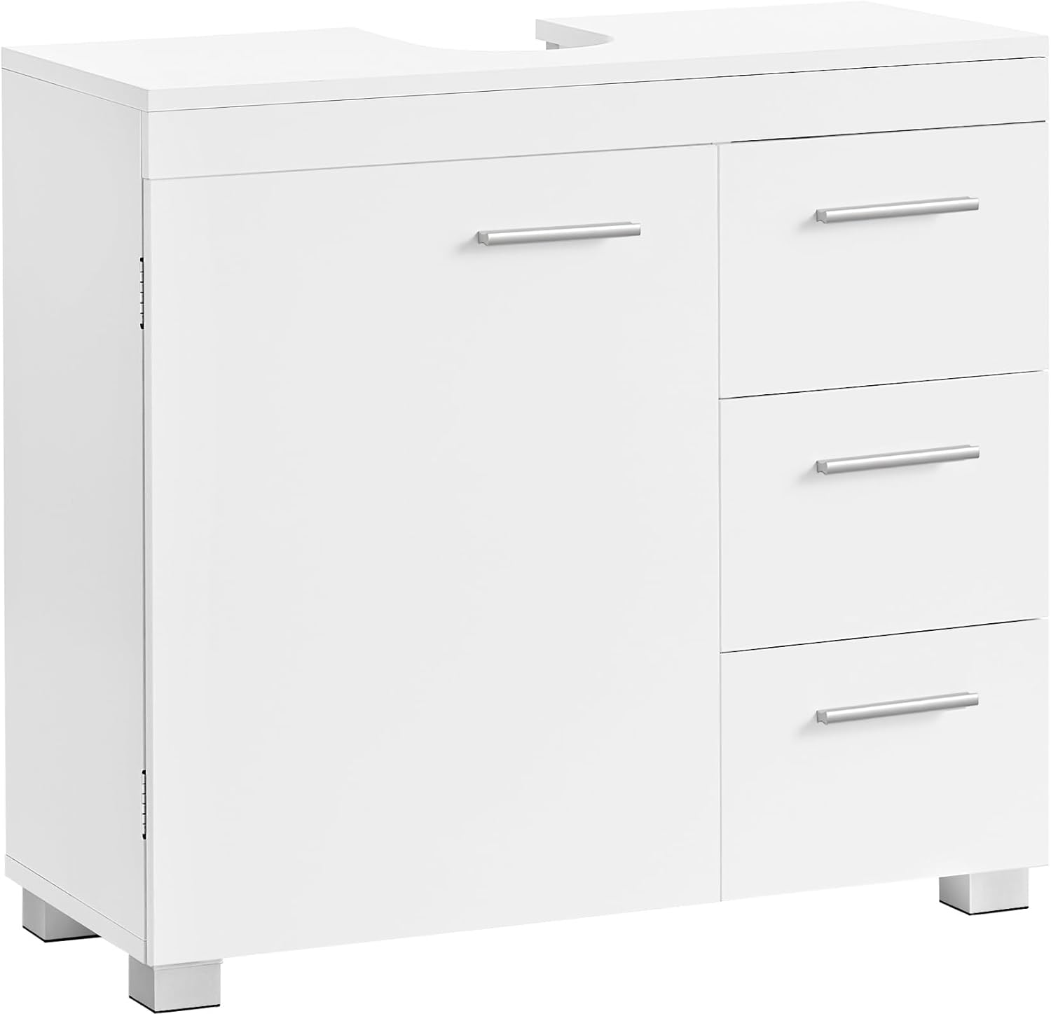 Waschbeckenunterschrank mit Schubladen wolkenweiss