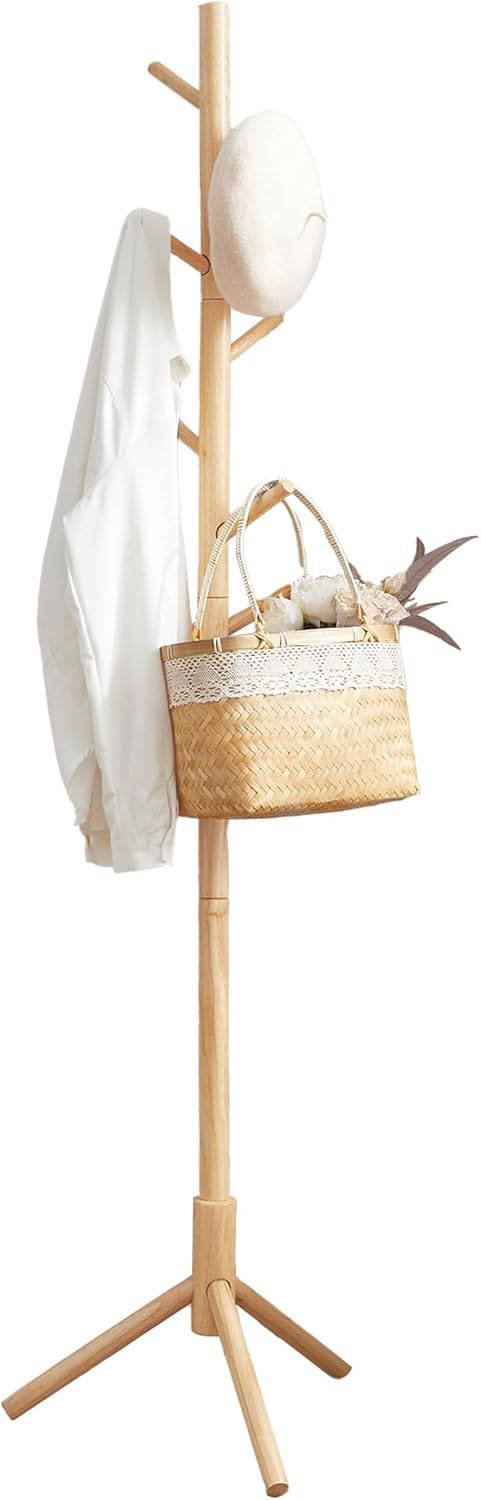 Garderobenständer Massivholz Baumform Naturfarben