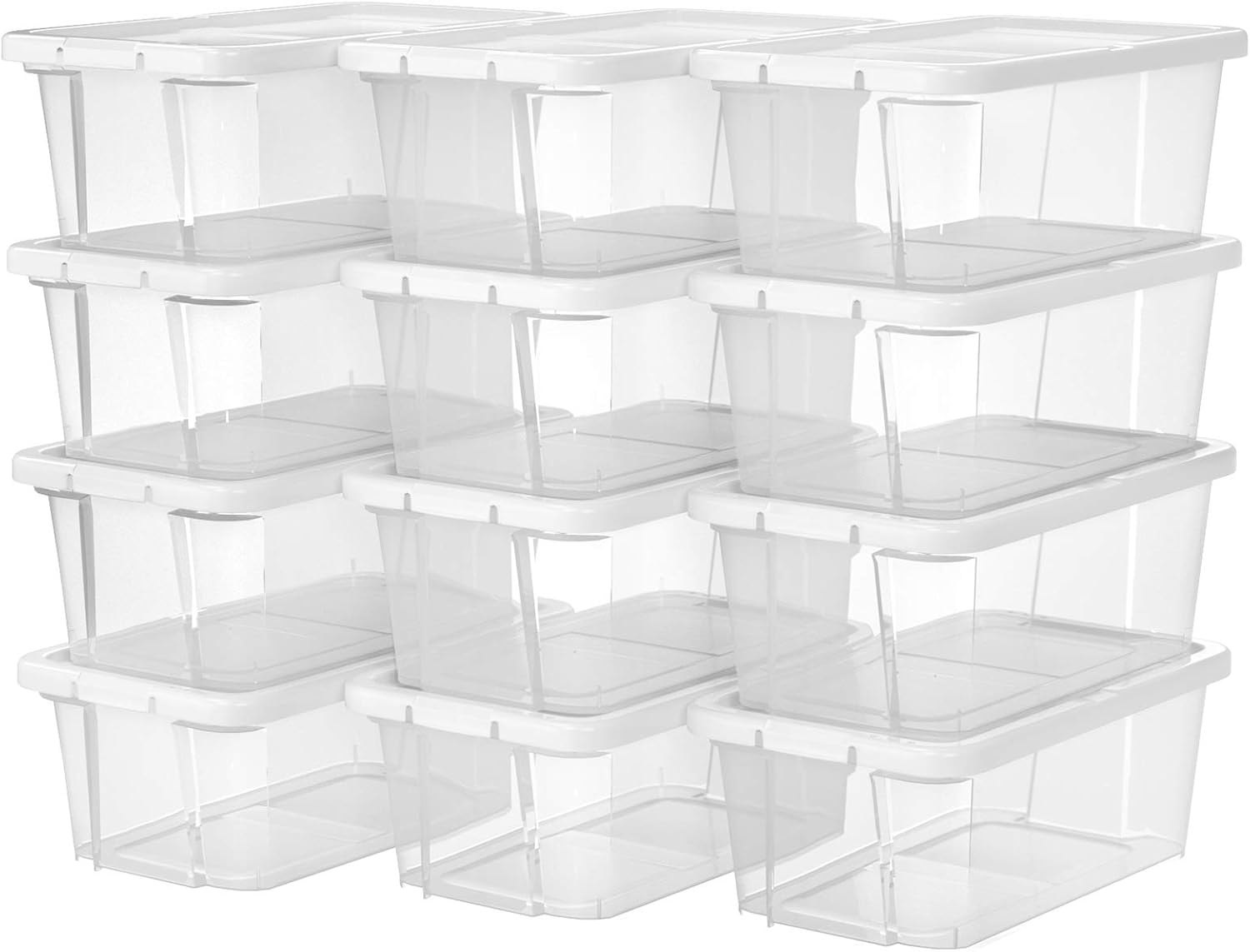 Aufbewahrungsbox Set mit Deckel Transparent