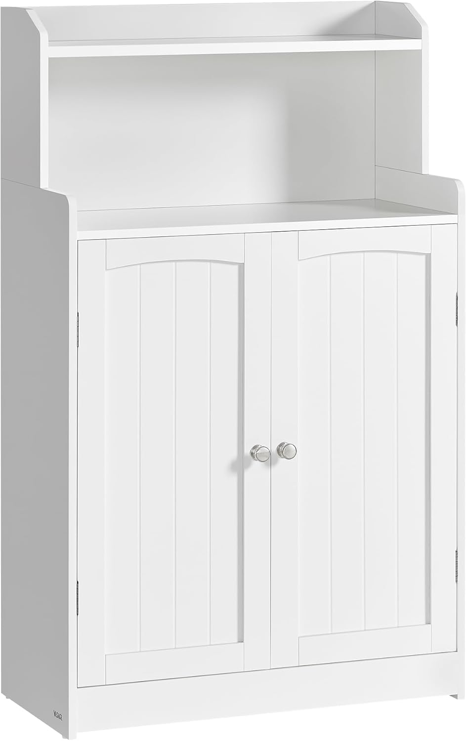 Badezimmerschrank mit Türen und Einlegeböden wolkenweiss
