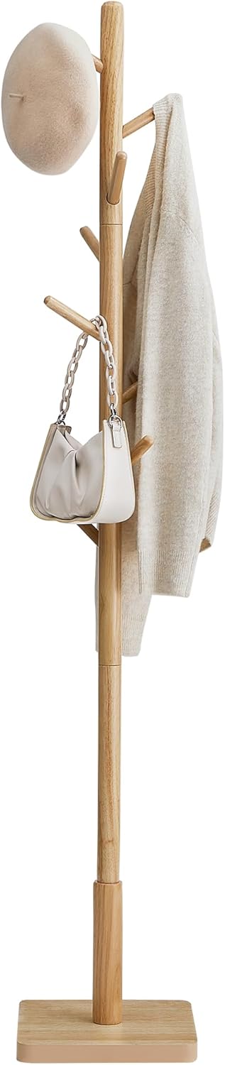 Garderobenständer Massivholz Baumform Naturbeige