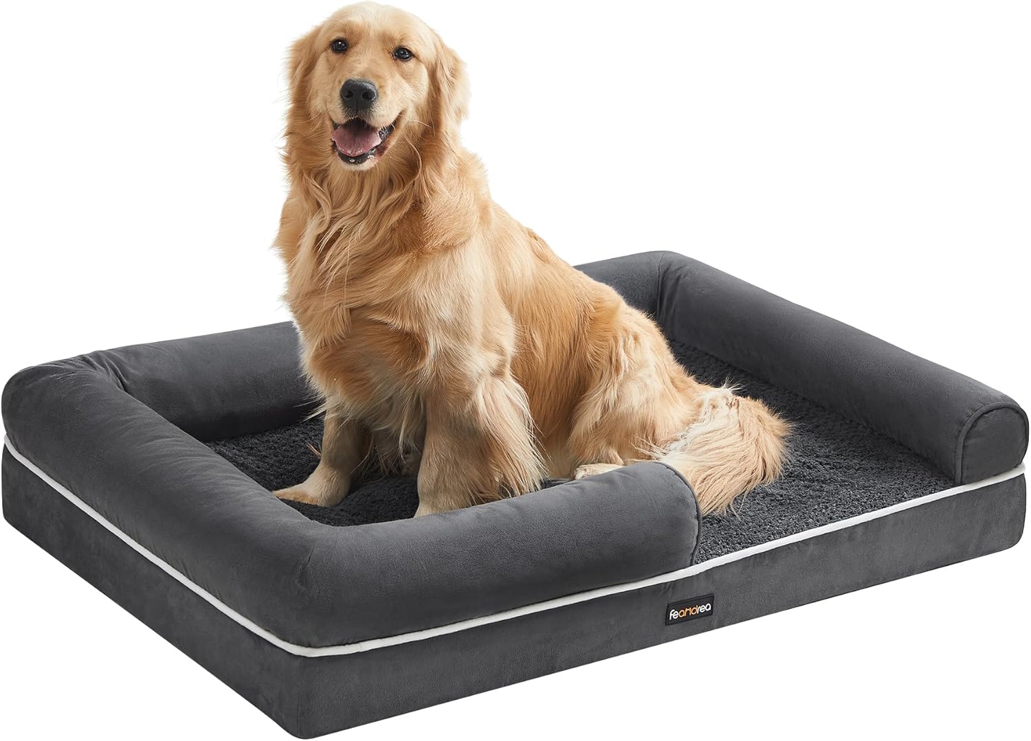 Hundebett orthopädisch waschbar dunkelgrau 106cm