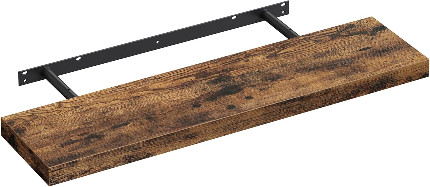 Wandregal rustikal Braun 20x80 cm
