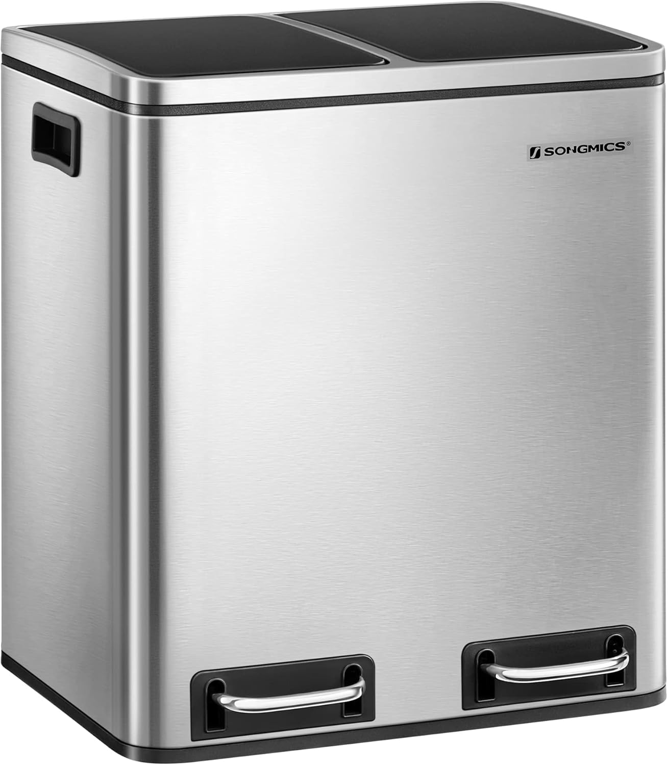 Mülleimer Küche Mülltrennsystem Softclose Metallicsilber