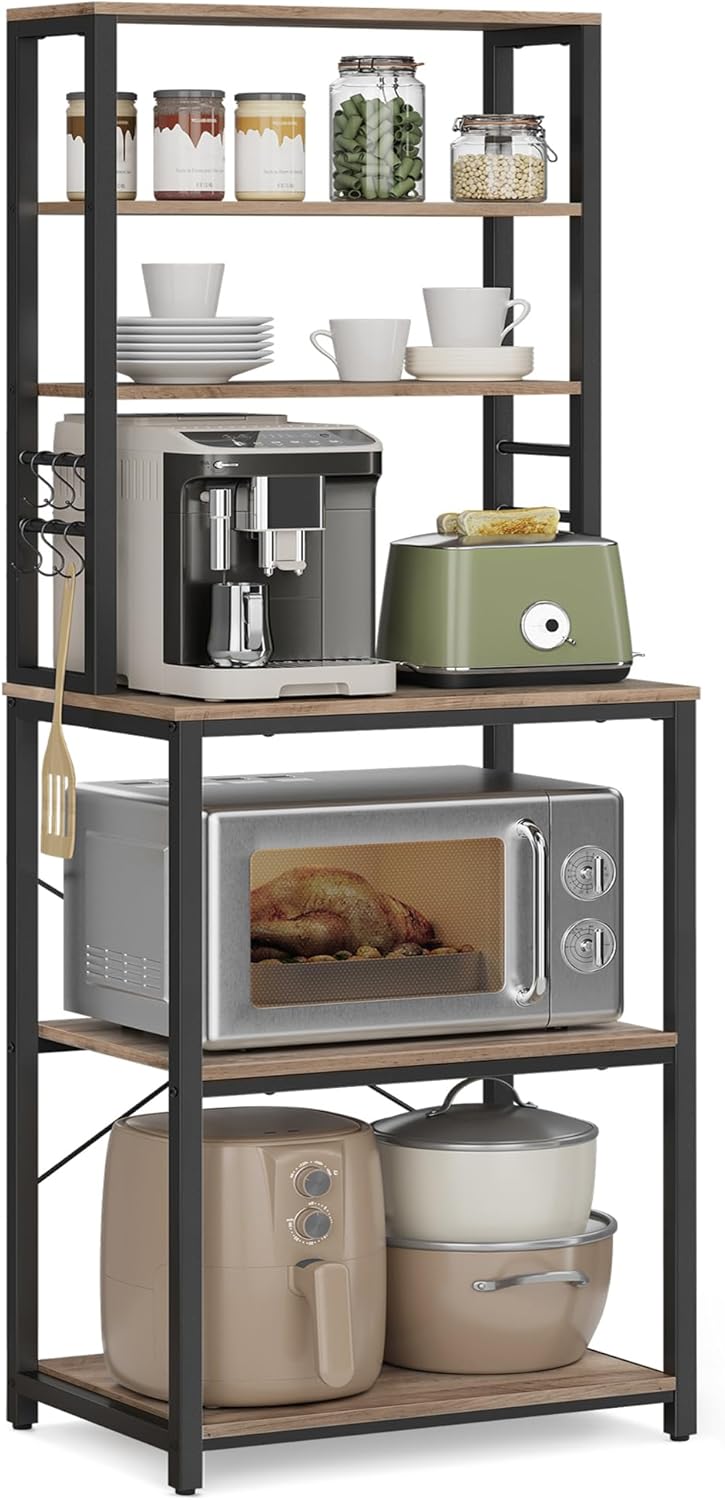 Küchenregal Mikrowelle 6 Ablagen Stahl