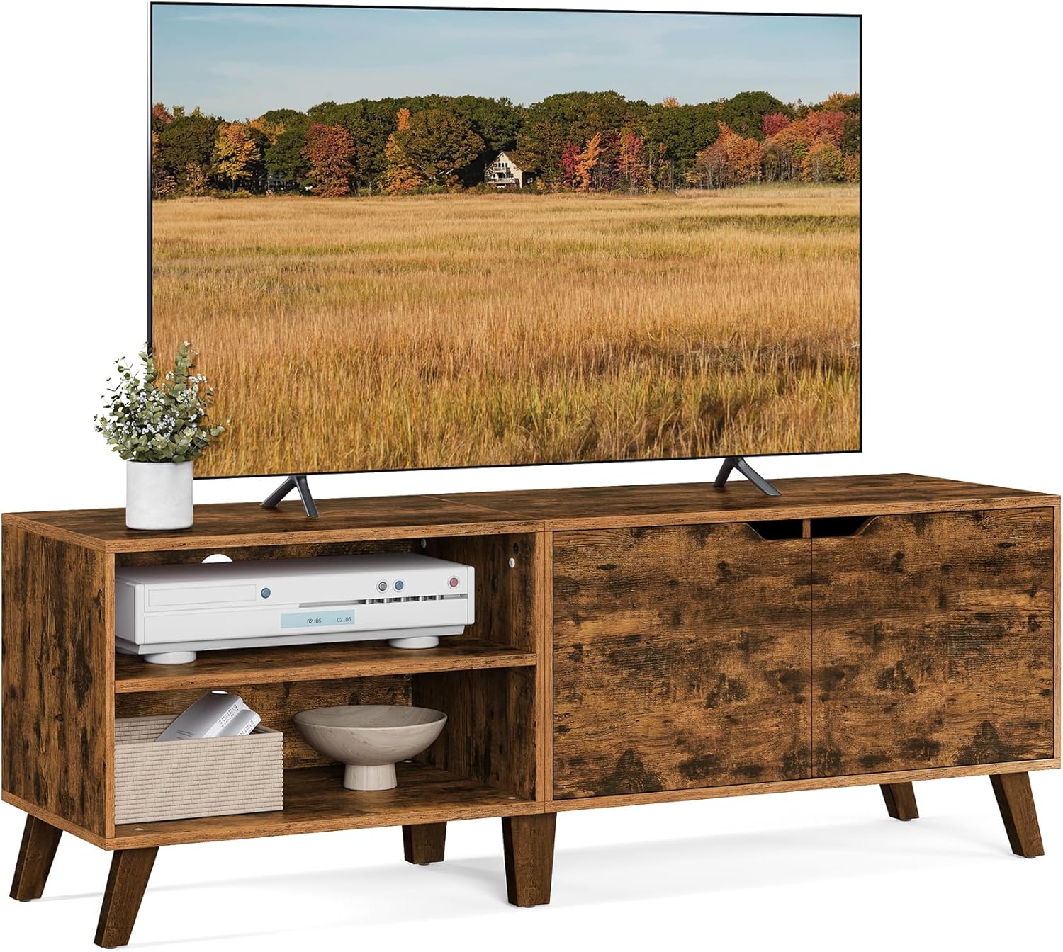 TV-Schrank mit Türen, vintagebraun