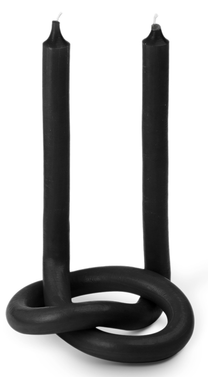 Knot Kerze Schwarz