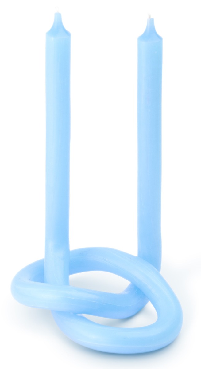 Knot Kerze Hellblau