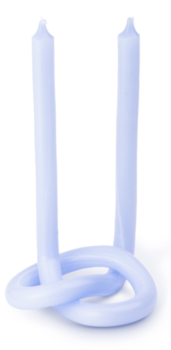 Knot Kerze Lavendel hell