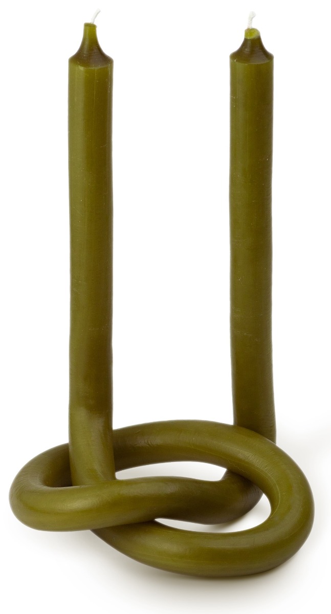 Knot Kerze Olive