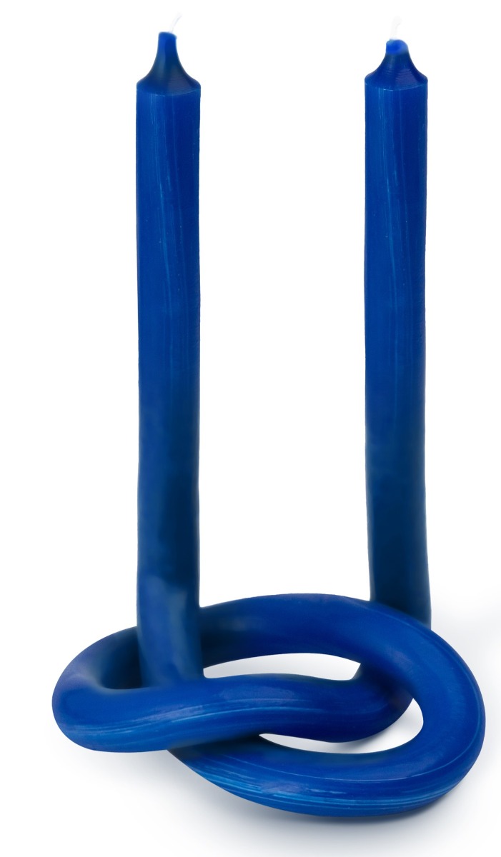 Knot Kerze Royal Blue