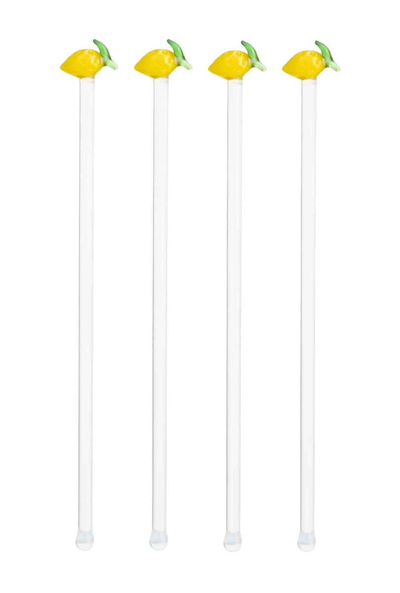 Cocktail Rührstäbchen Lemon 4er-Set