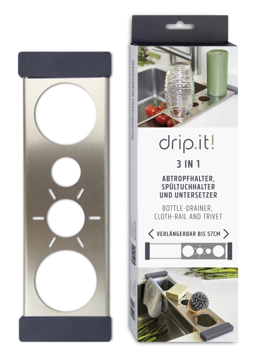 drip.it Abtropfhalter Flaschenhalter multifunktional