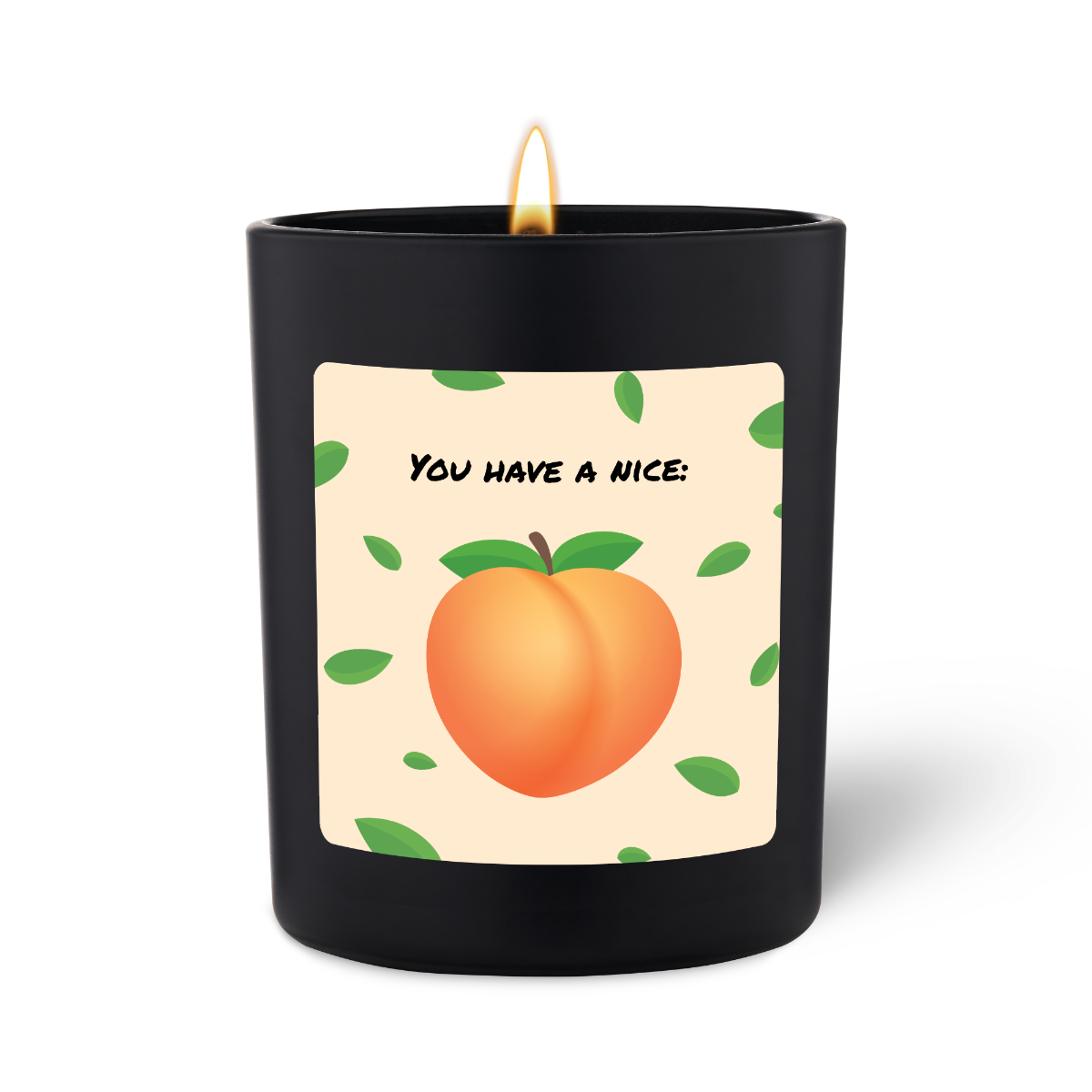 Duftkerze Schwarz Woody You have a nice: Peach