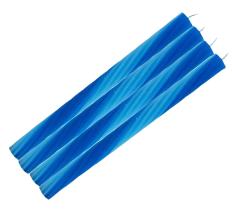 Kerze Rope blau 4 Stk.