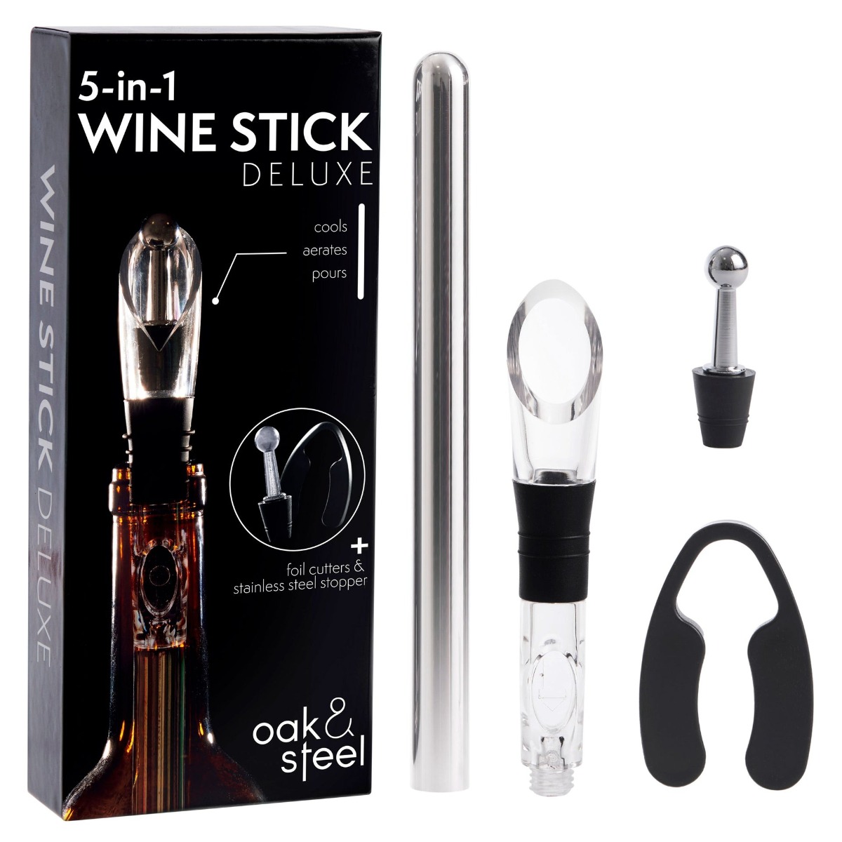 Premium Weinzubehör Geschenkset 5-in-1