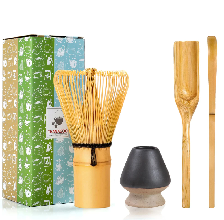 Matcha Zubehör Set Schwarz 4-tlg.