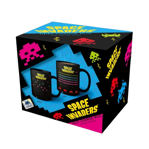 Tasse Space Invaders mit Farbwechsel