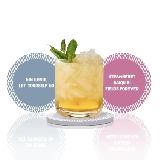 Cocktail Untersetzer Songlyrics 4er-Set Volume 2
