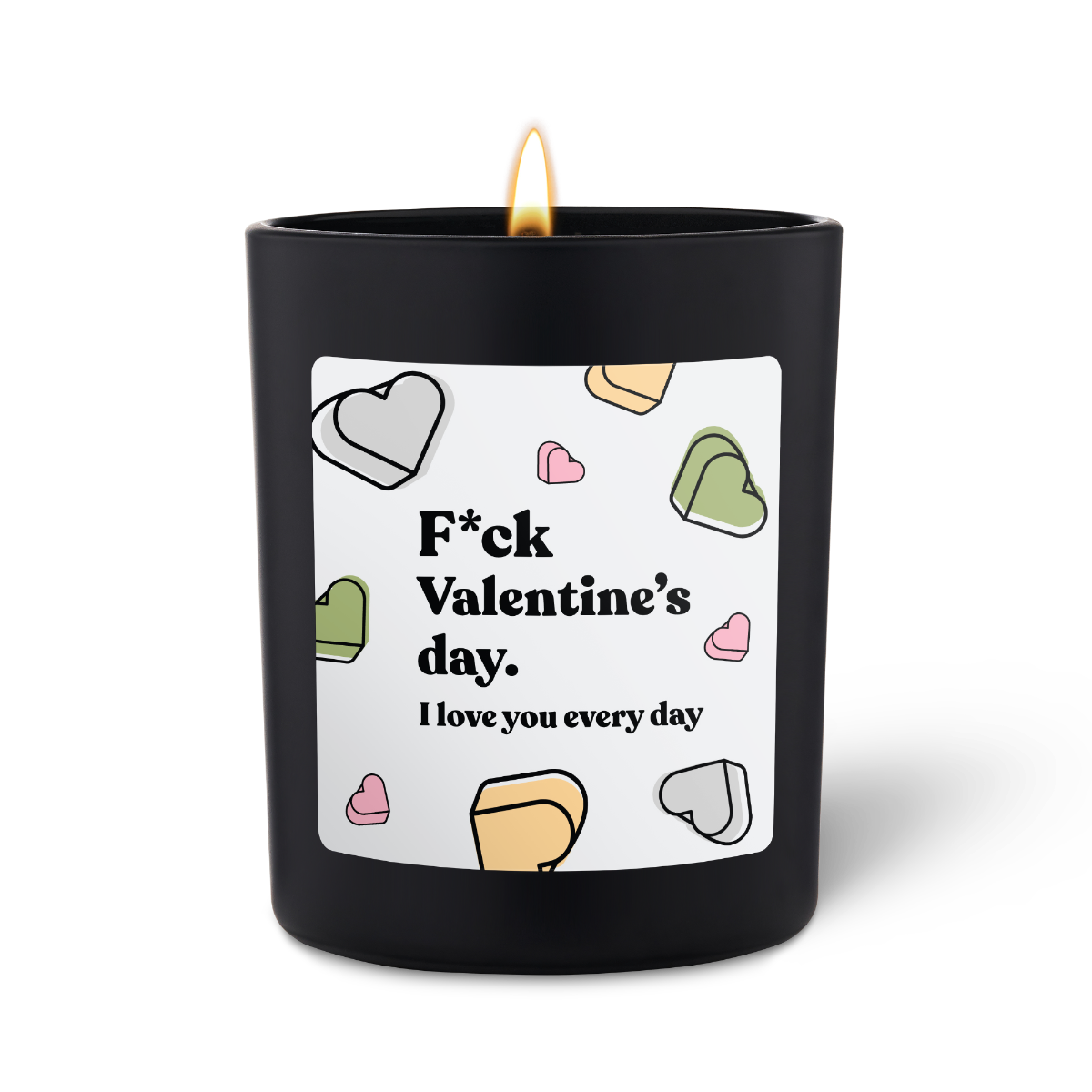Duftkerze Schwarz Woody Fck Valentine