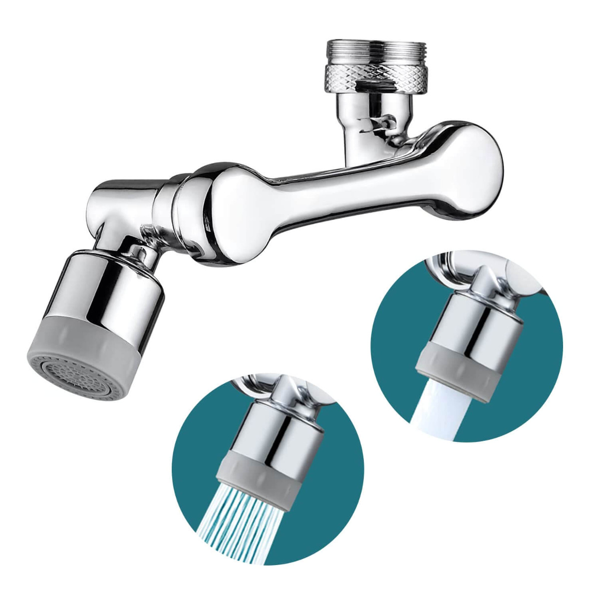 Wasserhahnaufsatz 3x360°