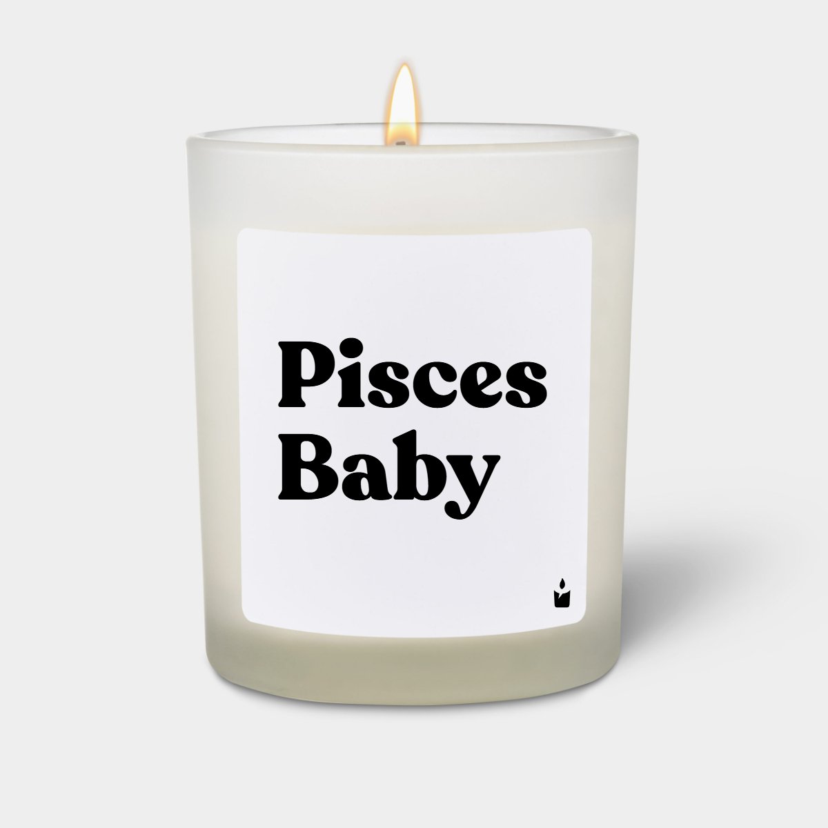 Duftkerze Weiss Woody Pisces Baby